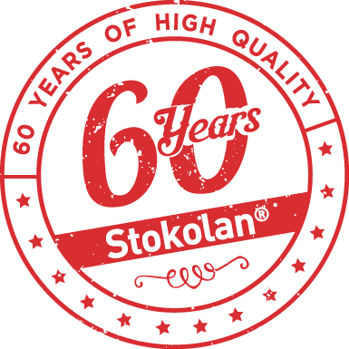 60 Jahre Stokolan Marke Emblem