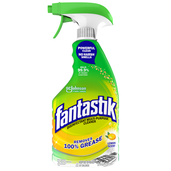 Fantastik Disinfectant Multi-Purpose Cleaner Lemon Scent - 32 ounce Trigger Bottle