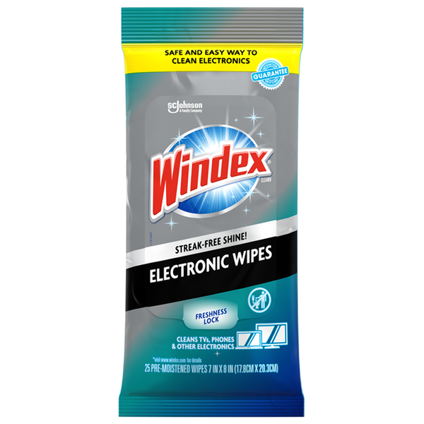 Windex Electronics Wipes 25 count soft pack