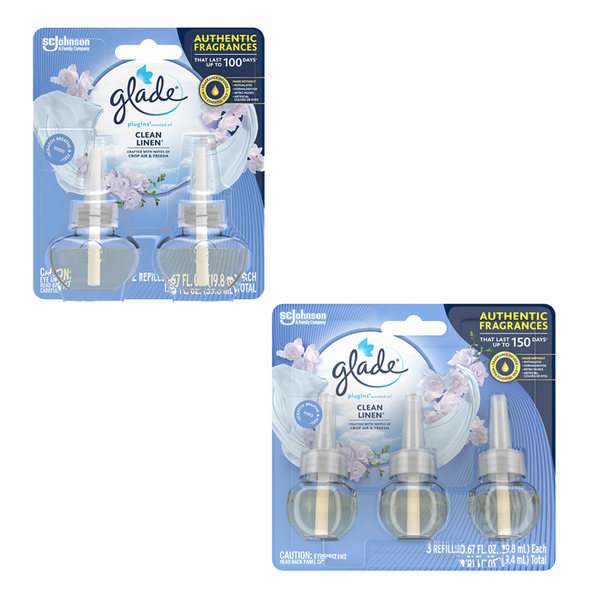 Glade Clean Linen Plugins Scented Oil Family Image