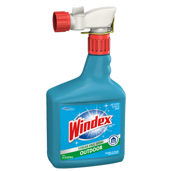 Windex Outdoor Glass & Patio Concentrated Cleaner - 32 ounce Hose End Bottle