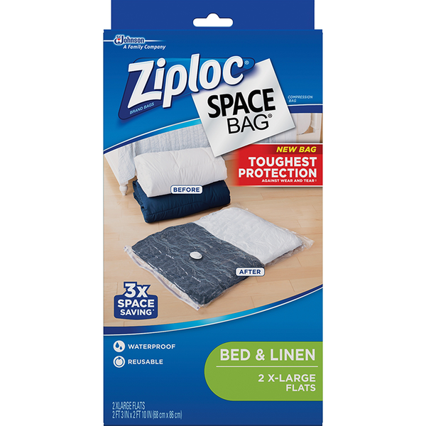 how to use ziploc space bags