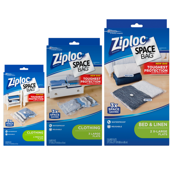 Ziploc® Space Bag® Closet Storage Solutions | SC Johnson Professional