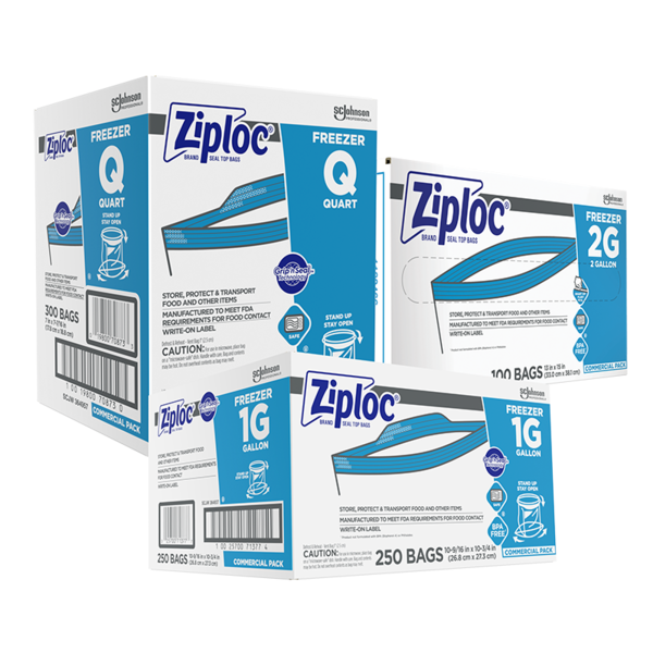 Ziploc Professional packs Freezer Bags family Image