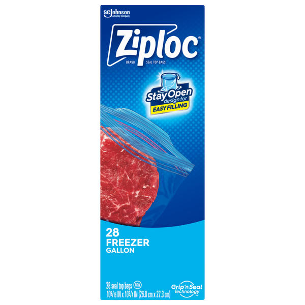 Ziploc 38-Pack Large Food Bag in the Food Storage Containers department at