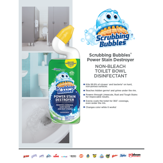 Scrubbing Bubbles Power Stain Destroyer Product Information Sheet