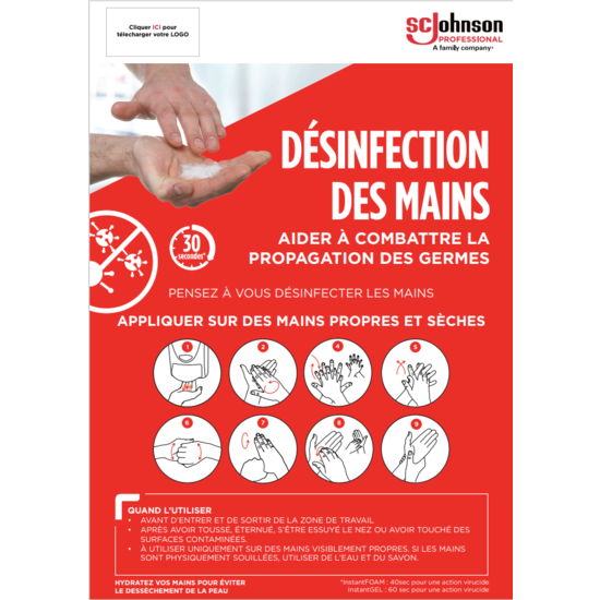 Protocole A4 personnalisable - Désinfection