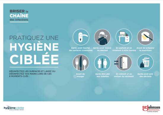 Poster Programme Hygiène Ciblée - 8 Moments à haut risque